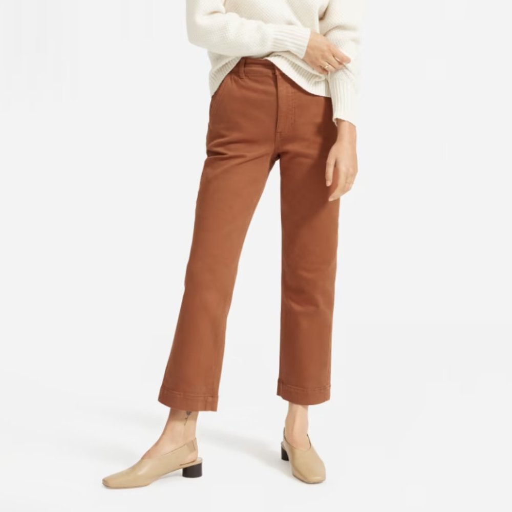 Everlane straight leg crop pant